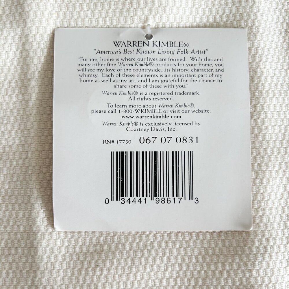 Patriotic Linen Kitchen or Bath Towel, Flag Towel, New with Tags Americana Decor - Picture 5 of 5
